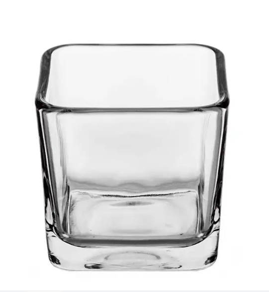 10 oz Clear Glass Cube