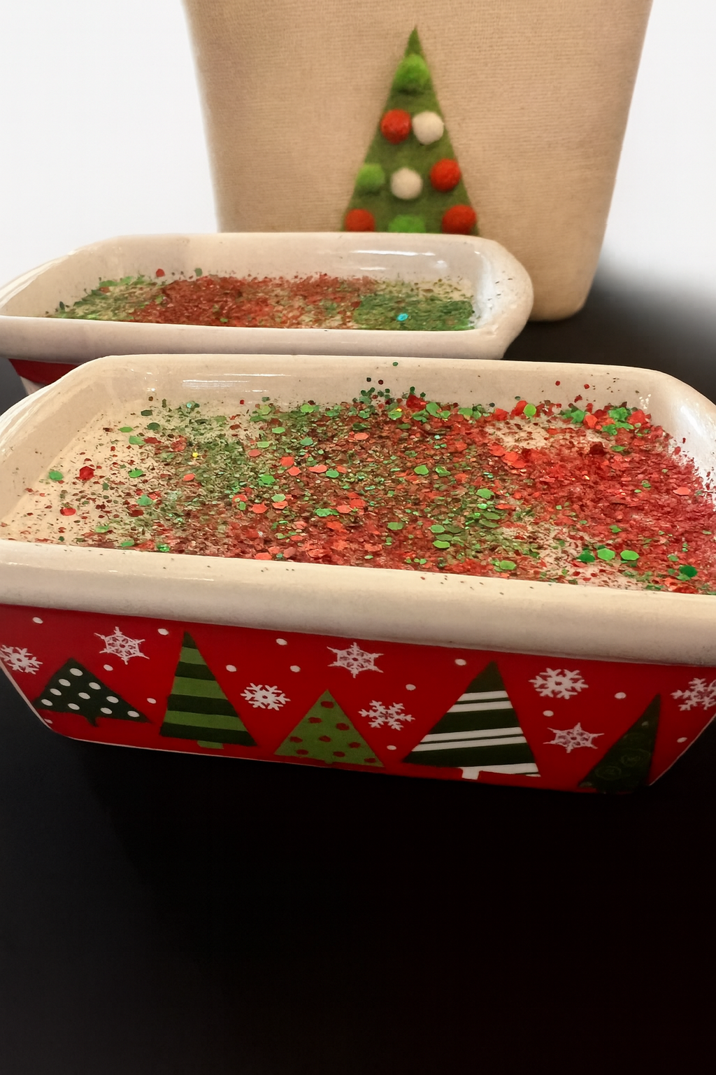 Christmas Ceramic Butter Dish