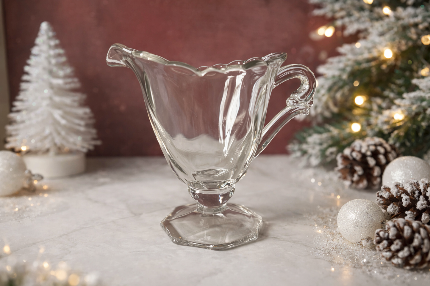 Heisey Waverly Vintage Sugar and Creamer Set