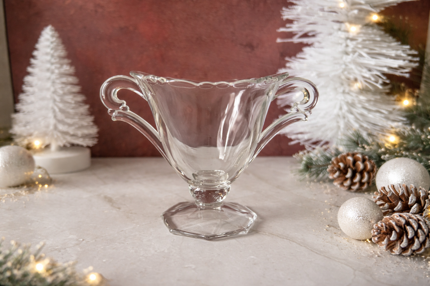 Heisey Waverly Vintage Sugar and Creamer Set