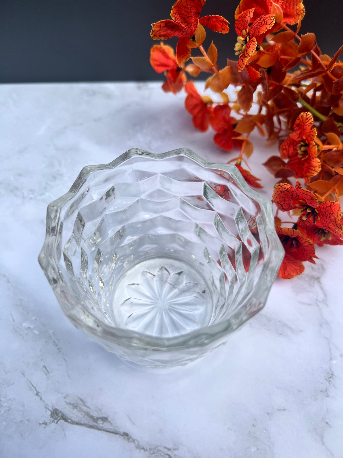 Vintage Clear Sugar Cup