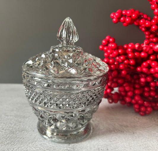 Diamond Pattern Sugar with Lid